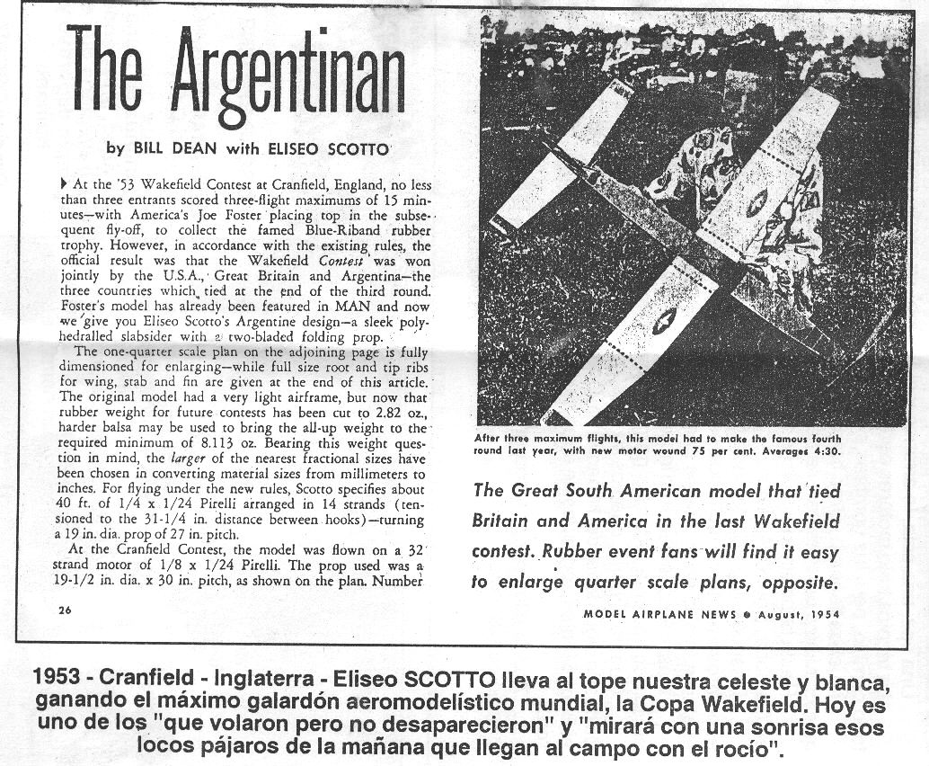 Eliseo Scotto en Cranfield, 1953